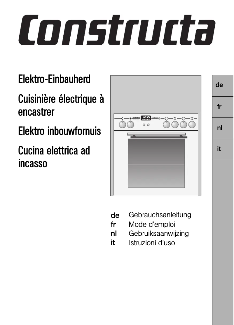 Página 1 del manual Manual de usuario Constructa CH26850