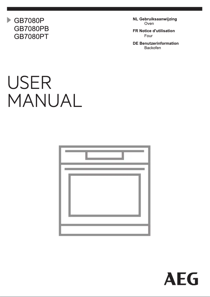 Page 1 de la notice Manuel utilisateur AEG GB7080P