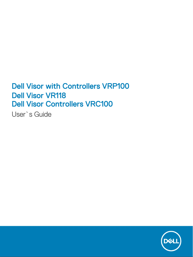 Página 1 del manual Manual de usuario Dell Visor