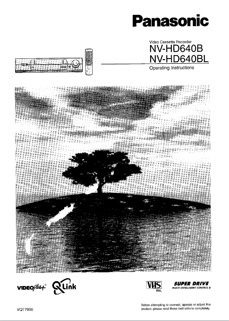 Image de la première page du manuel de l'appareil NV-HD640