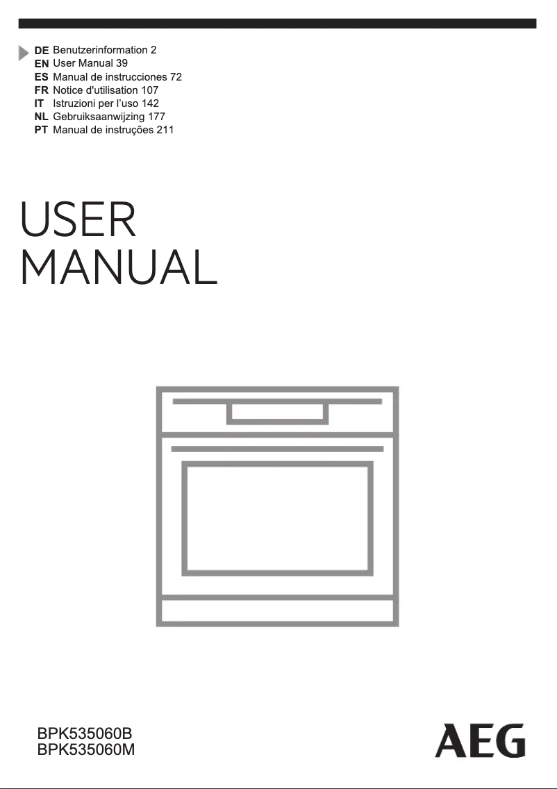 Imagen de la primera página del manual del dispositivo BPK535060B