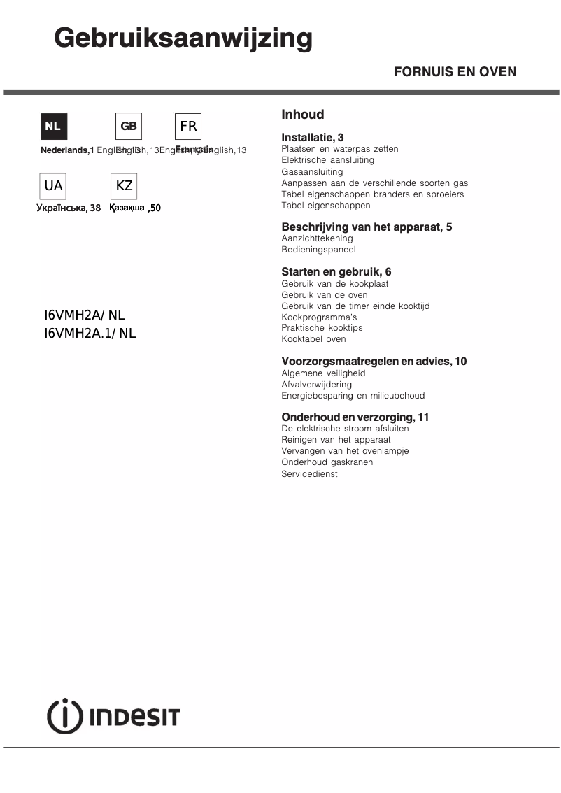 Image de la première page du manuel de l'appareil I6VMH2A.1