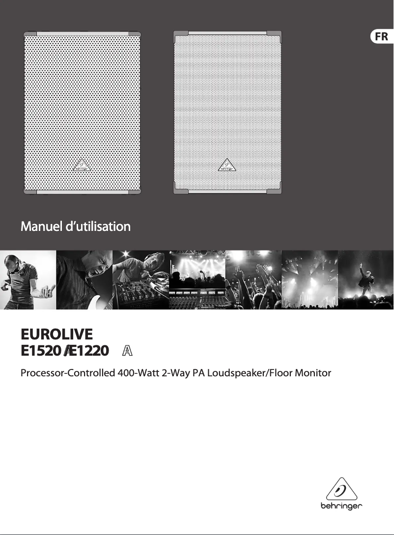 Page n°1 - Manuel utilisateur Behringer Eurolive E1220A