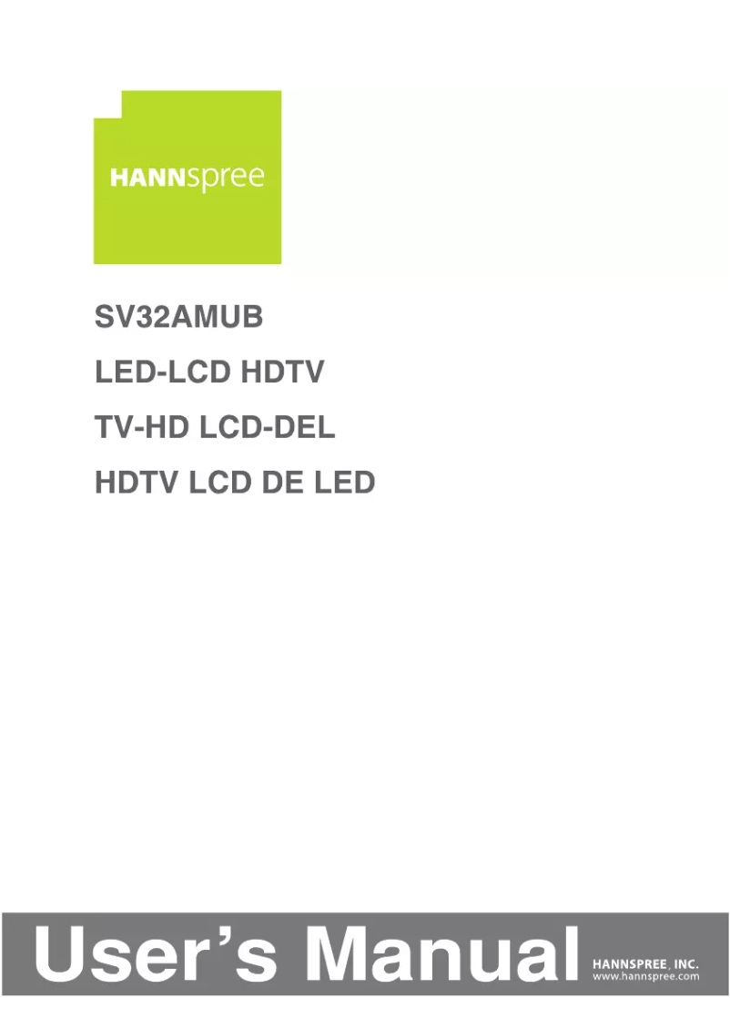 Page 1 de la notice Manuel utilisateur Hannspree SV32AMUB