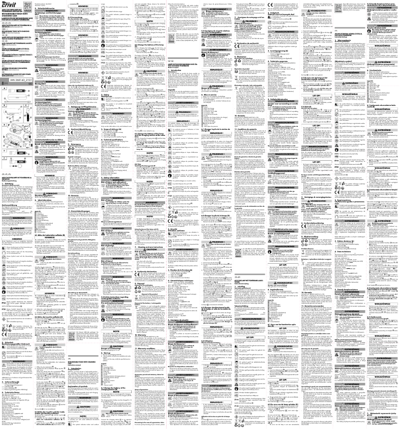 Page 1 de la notice Manuel utilisateur Crivit IAN 368143