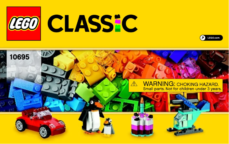Page 1 de la notice Manuel utilisateur Lego Classic 10695
