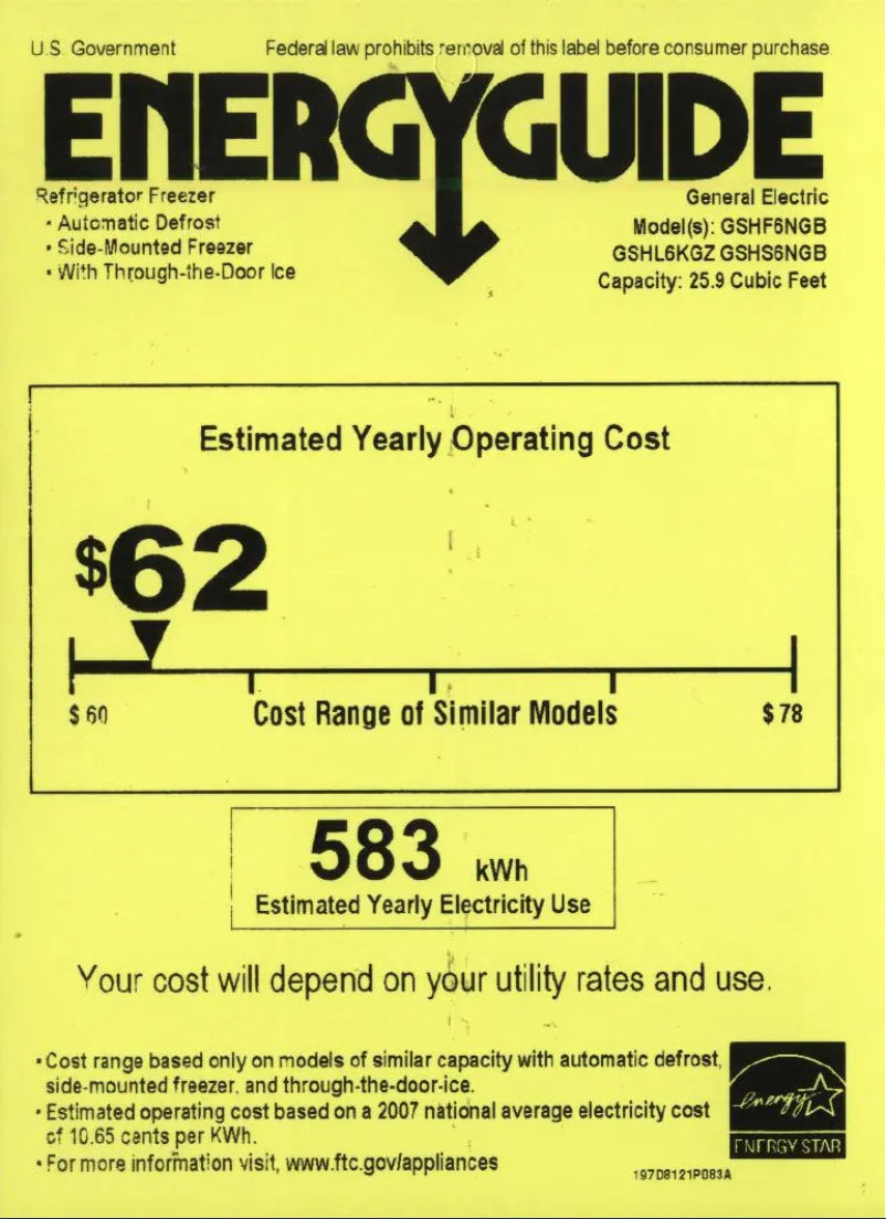 Image de la première page du manuel de l'appareil GSHF6NGBBB