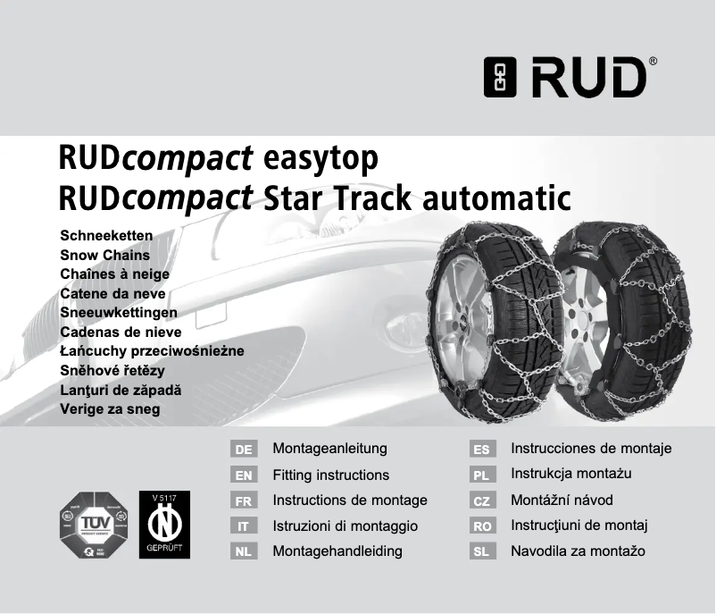 Page 1 de la notice Manuel utilisateur RUD RUDcompact Easytop 4200