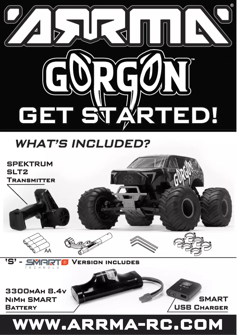 Page n°1 - Manuel utilisateur ARRMA Gorgon Mega 550