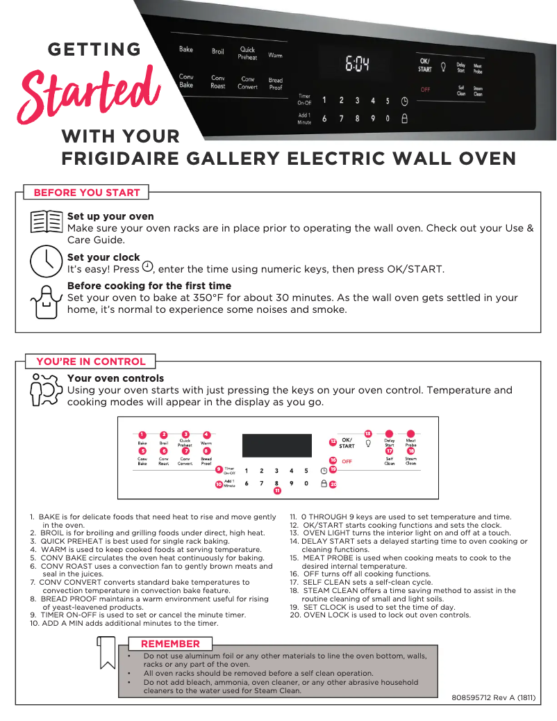 Image de la première page du manuel de l'appareil FGEW2766UD