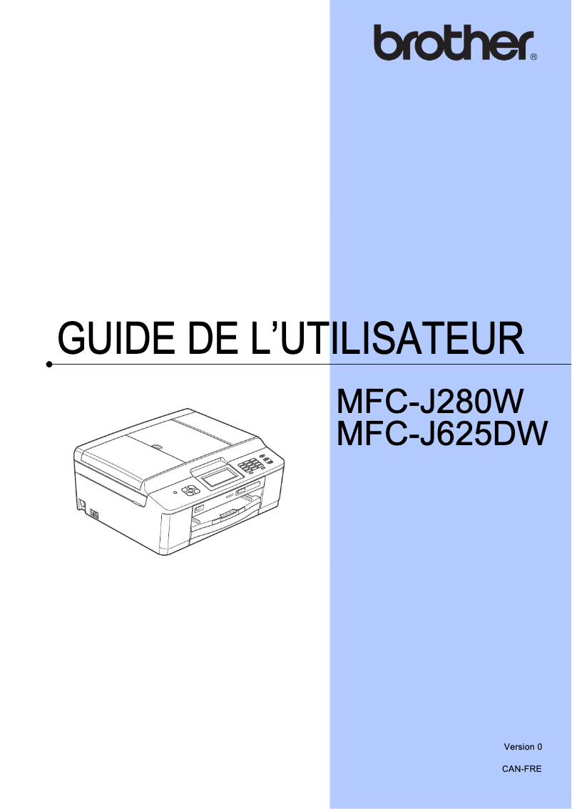 Page n°1 - Manuel utilisateur Brother MFC-J280W