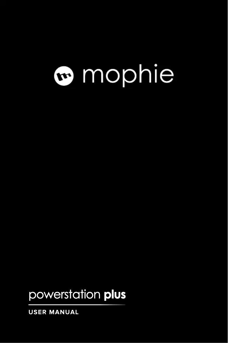 Page n°1 - Manuel utilisateur Mophie powerstation plus 4X