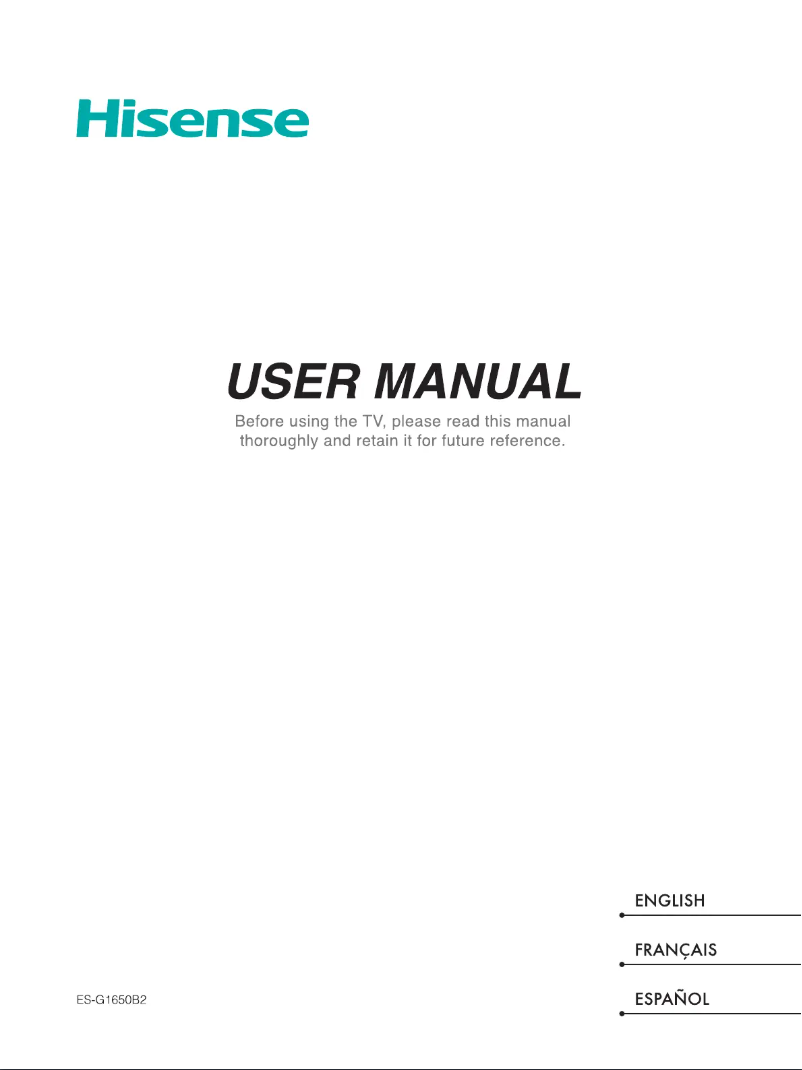 Page n°1 - Manuel utilisateur Hisense 43H6D