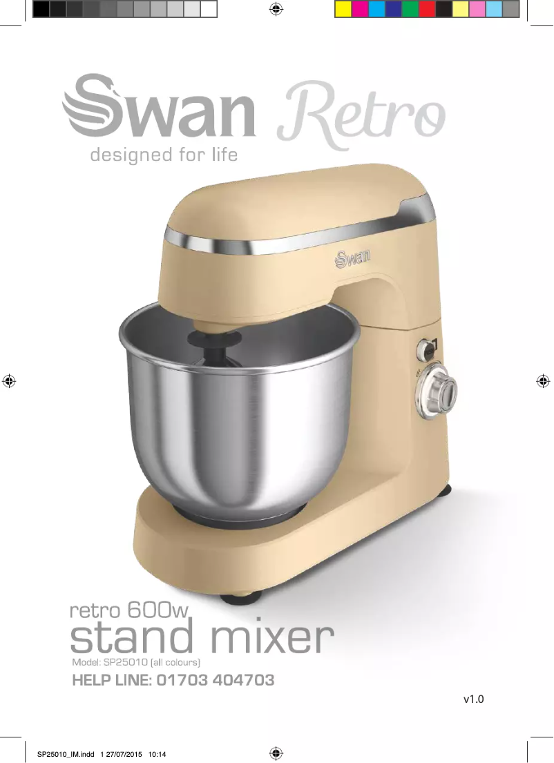 Page n°1 - Manuel utilisateur Swan SP25010CN