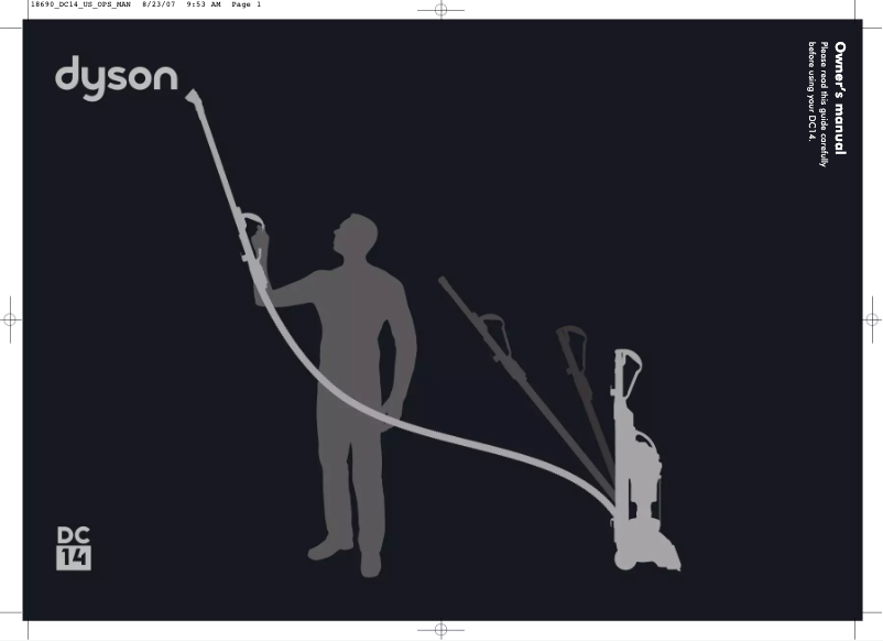 Page n°1 - Manuel d'utilisation et d'entretien Dyson DC14 Plus