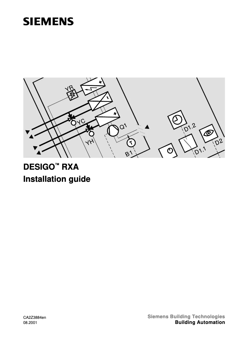 Page n°1 - Manuel utilisateur Siemens Desigo RXA