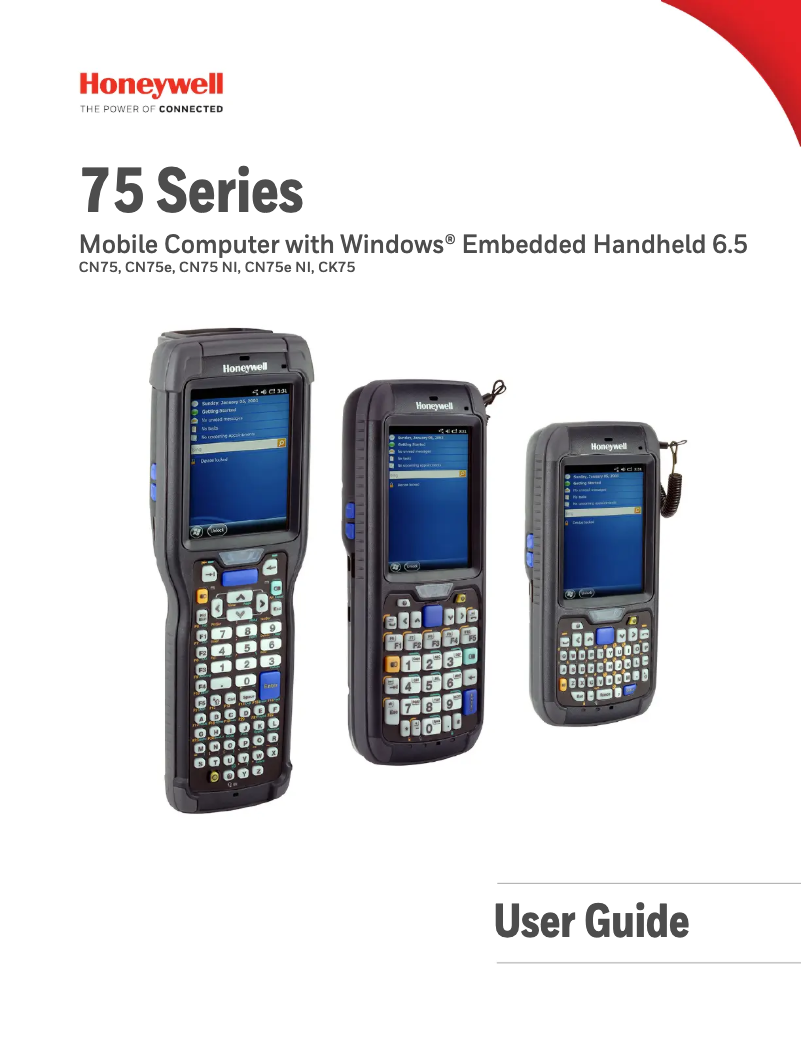 Page 1 de la notice Manuel utilisateur Honeywell CK75