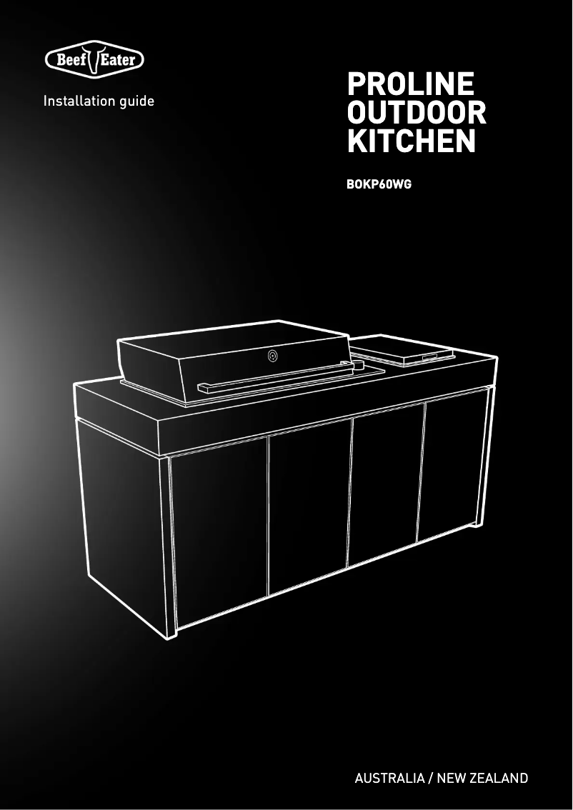 Page 1 de la notice Manuel utilisateur BeefEater Proline BOKP60WG