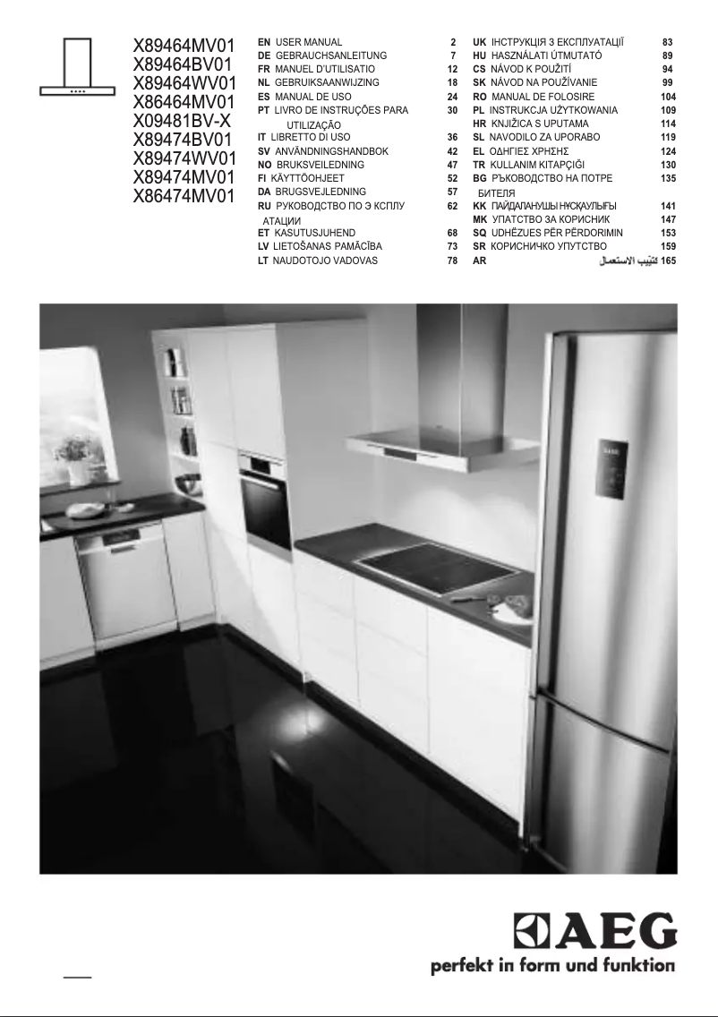 Página 1 del manual Manual de usuario AEG X89464BV01