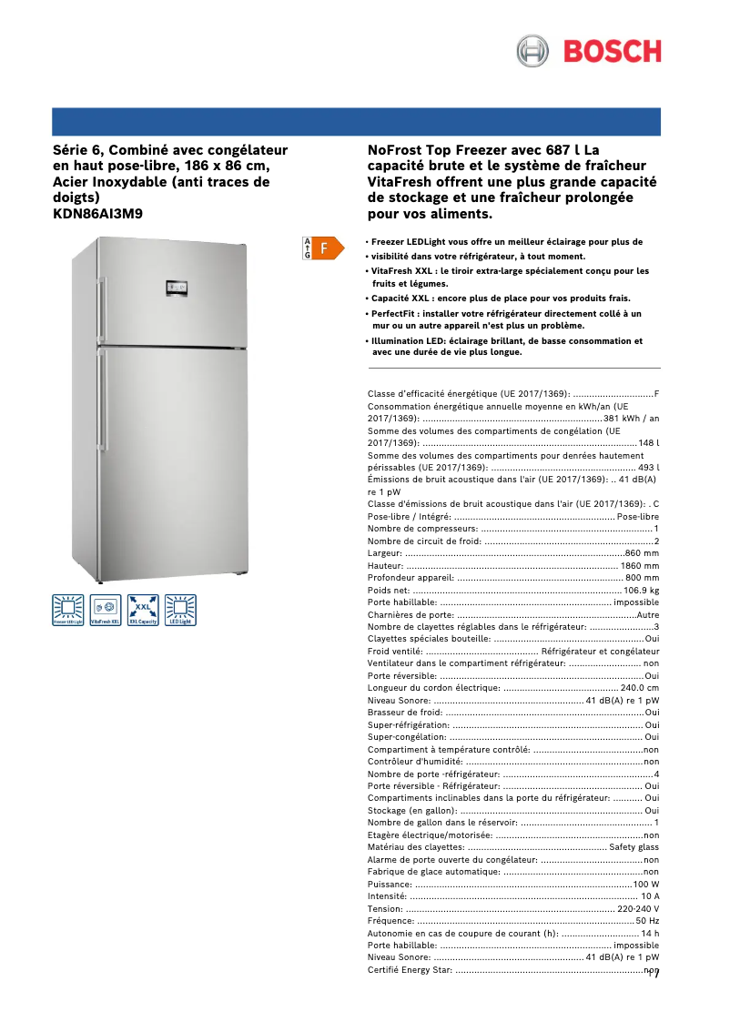 Image de la première page du manuel de l'appareil KDN86AI3M9