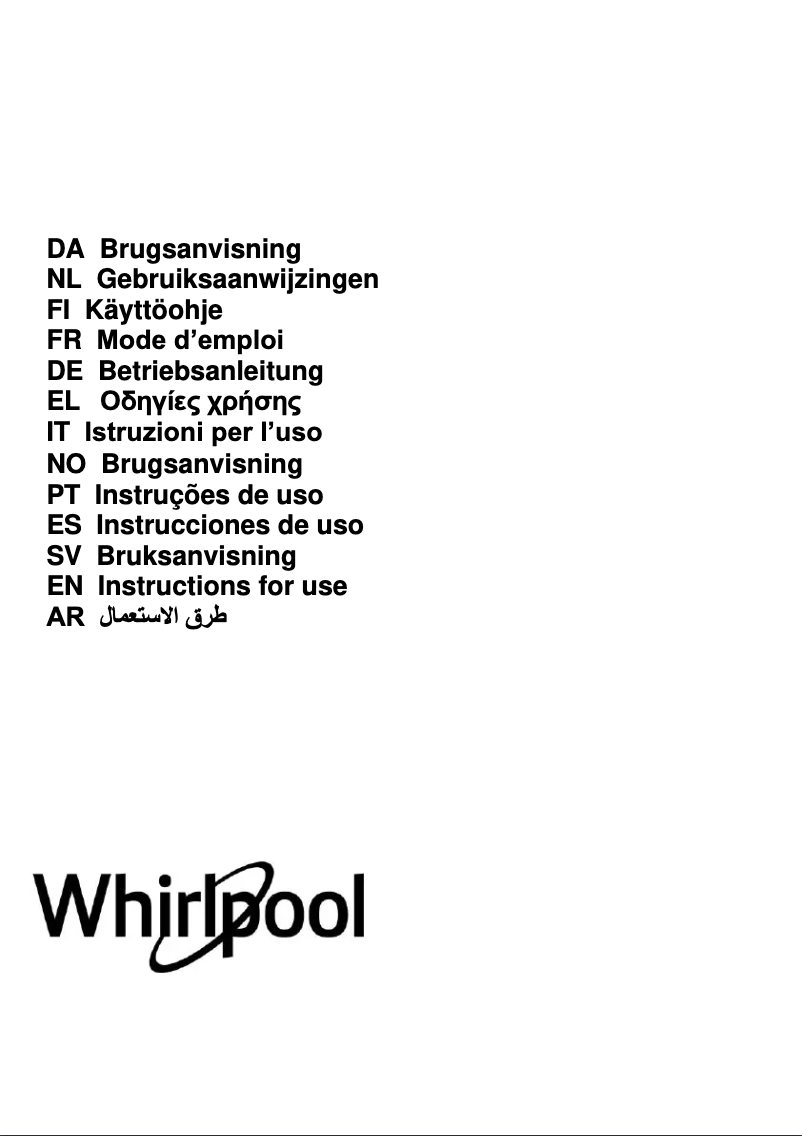 Página 1 del manual Manual de instrucciones Whirlpool AKR 750 G K