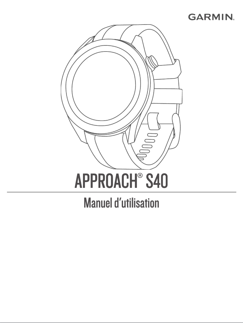 Page 1 de la notice Manuel utilisateur Garmin Approach S40