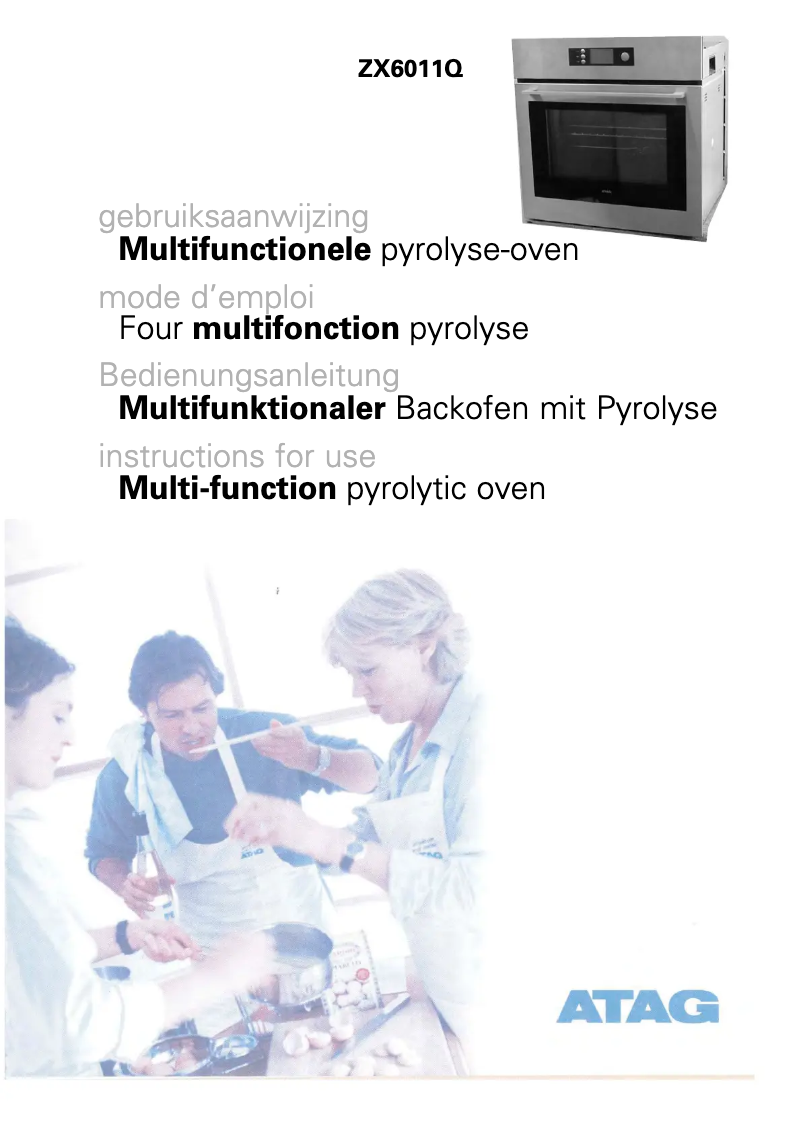 Page 1 de la notice Manuel utilisateur Atag ZX6092Q
