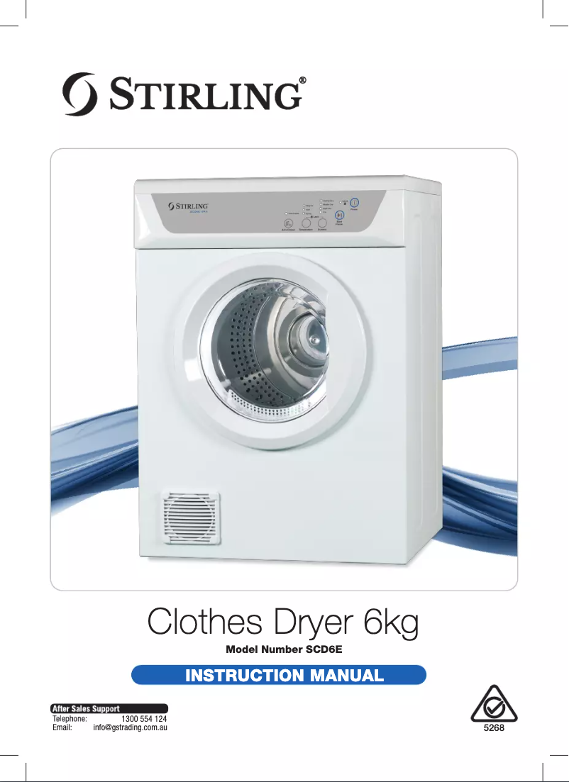 Page 1 de la notice Manuel utilisateur Stirling SCD6E