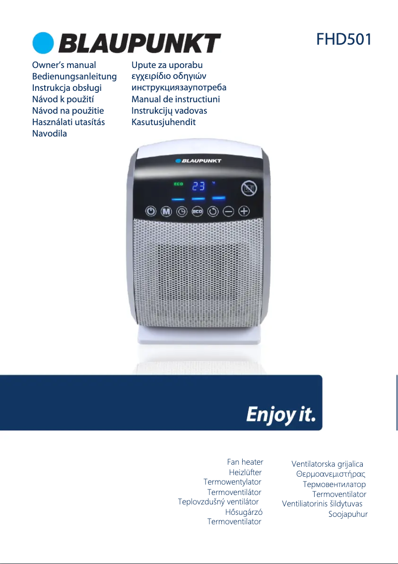 Page n°1 - Manuel utilisateur Blaupunkt FHD501