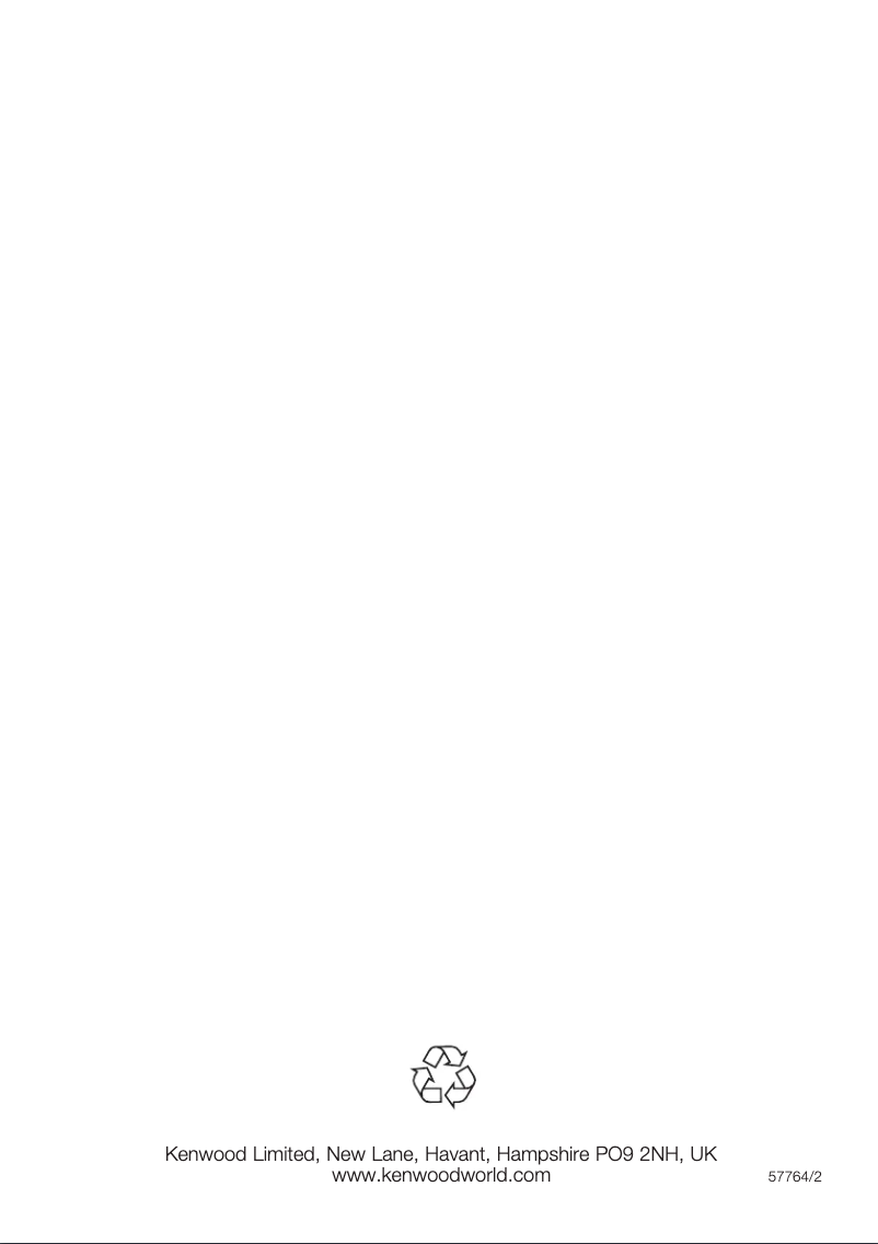 Page n°1 - Manuel utilisateur Kenwood BM150