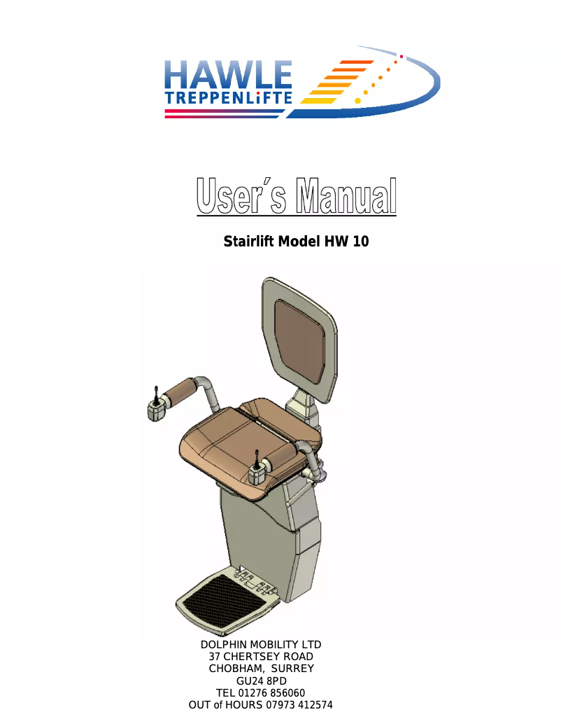 Page n°1 - Manuel utilisateur Hawle HW 10