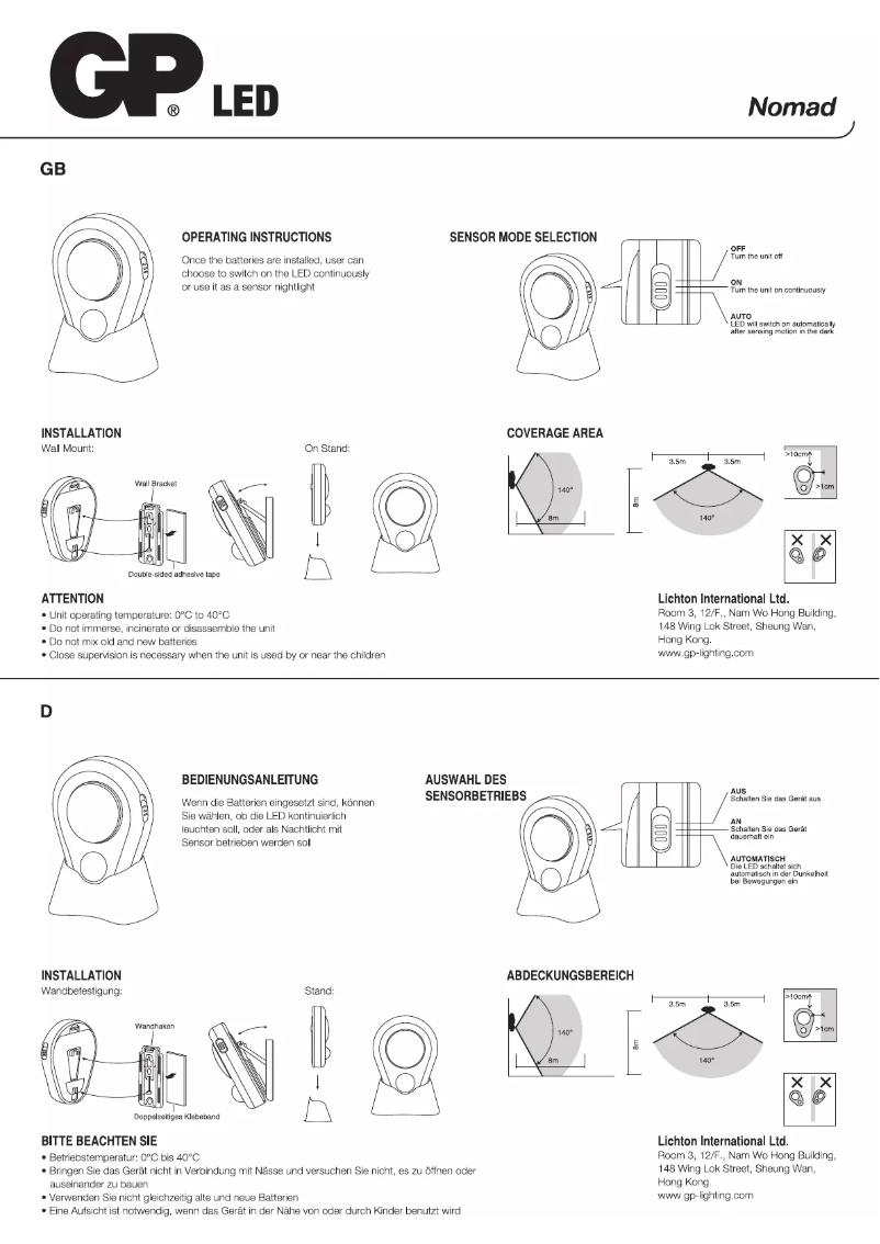 Imagen de la primera página del manual del dispositivo 053743-LAME1