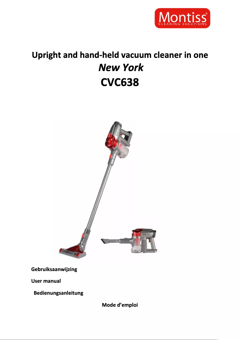 Page 1 de la notice Manuel utilisateur Montiss New York CVC638