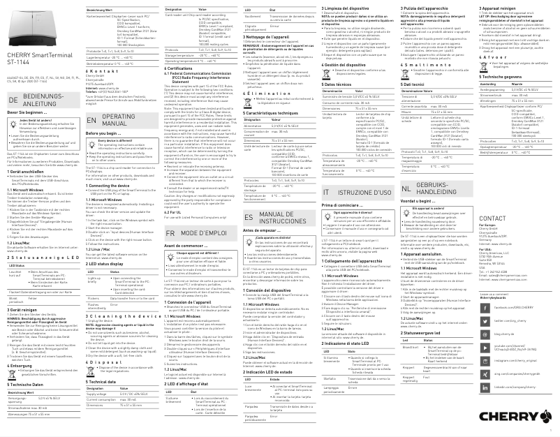 Image de la première page du manuel de l'appareil SmartTerminal ST-1144