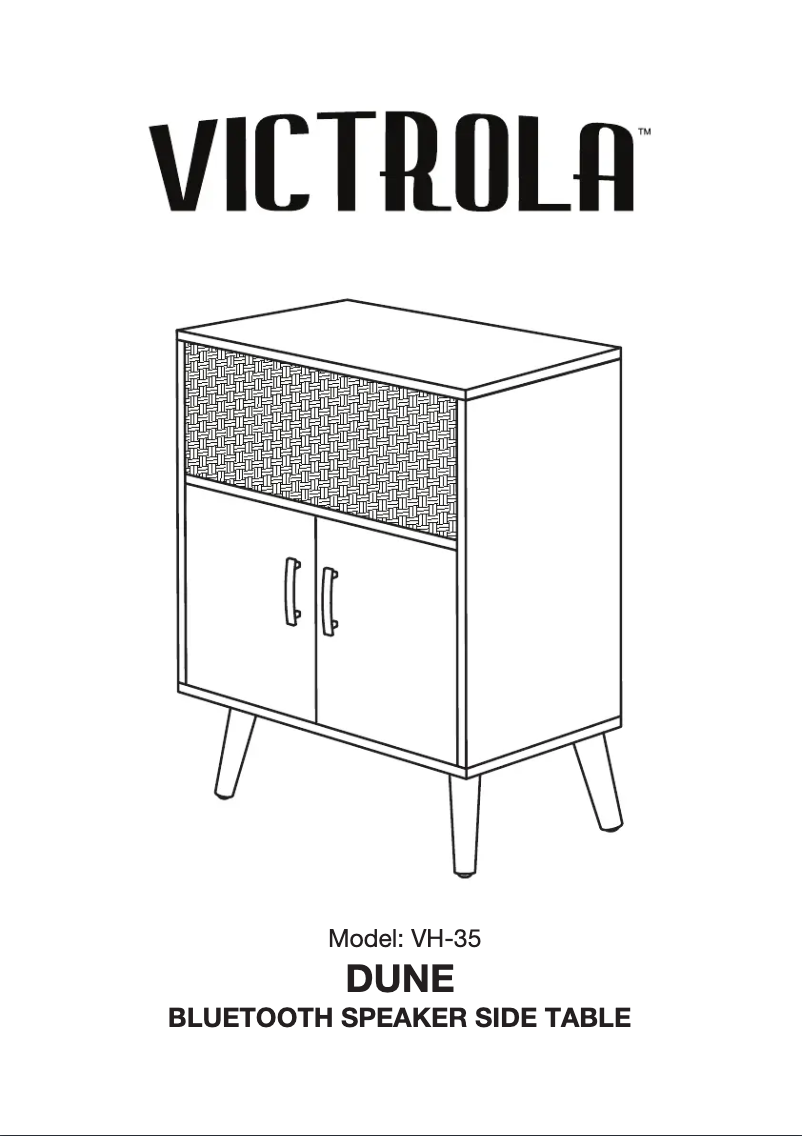 Page 1 de la notice Manuel utilisateur Victrola Dune VH-35