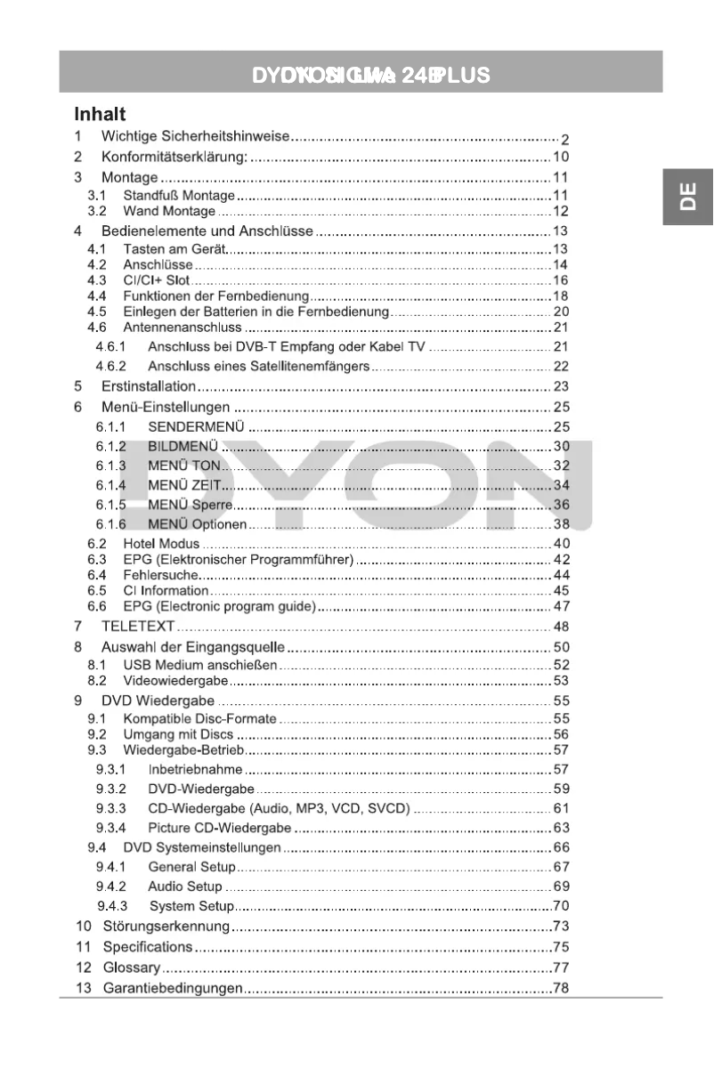 Image de la première page du manuel de l'appareil Sigma 24+