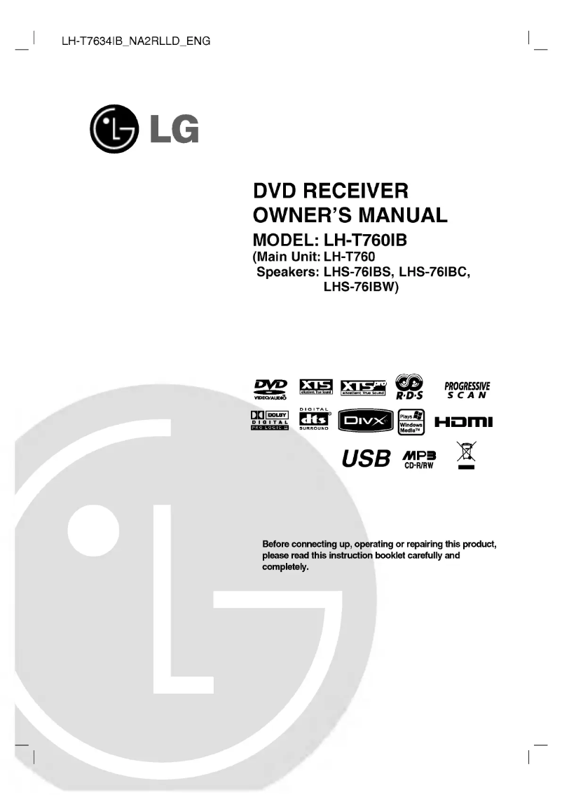 Imagen de la primera página del manual del dispositivo LH-T7634IB