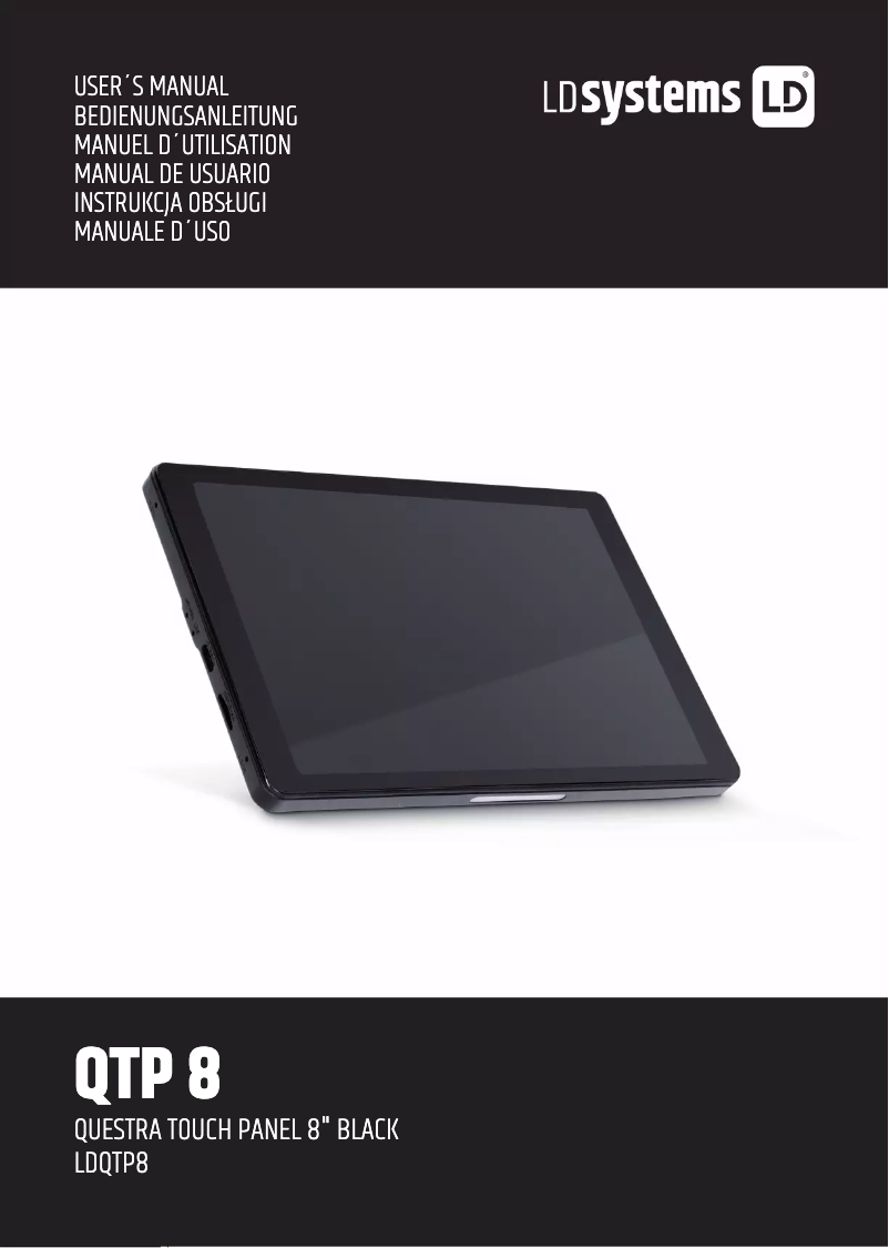 Image de la première page du manuel de l'appareil QTP 8