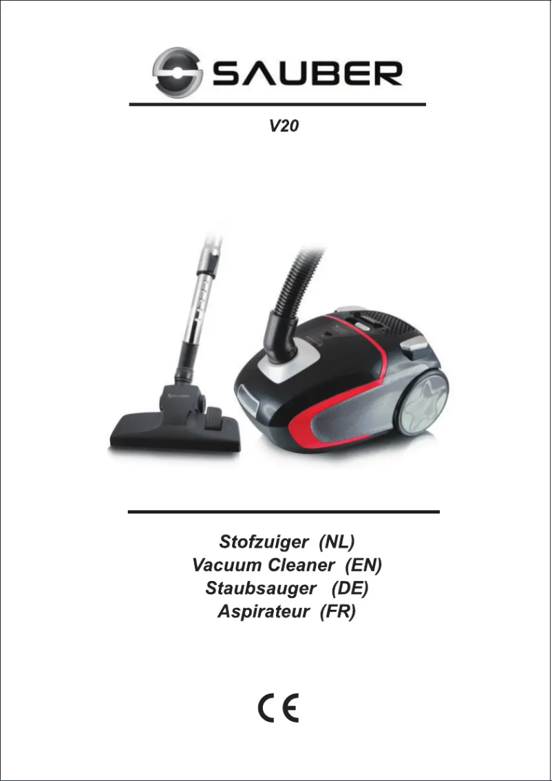 Page 1 de la notice Manuel utilisateur Sauber V20