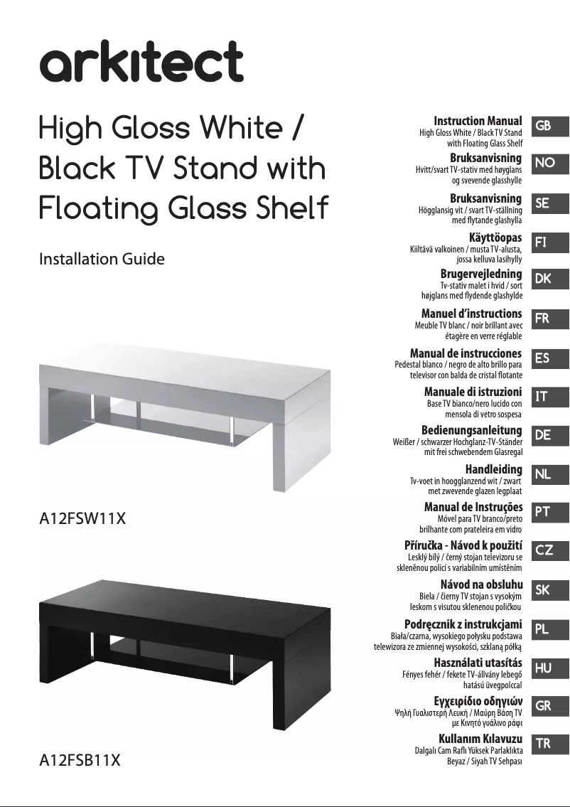 Page 1 de la notice Manuel utilisateur Arkitect A12FSW11X