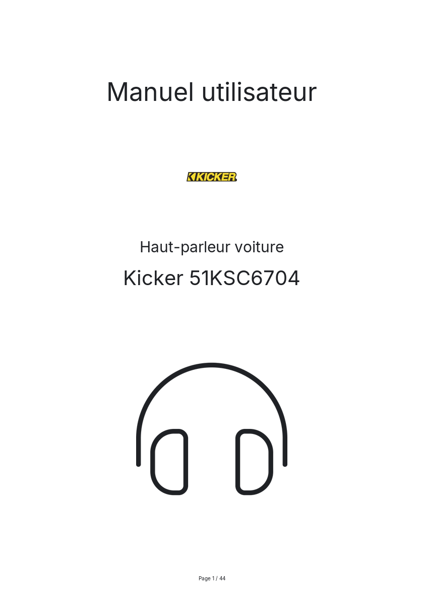 Image de la première page du manuel de l'appareil 51KSC6704