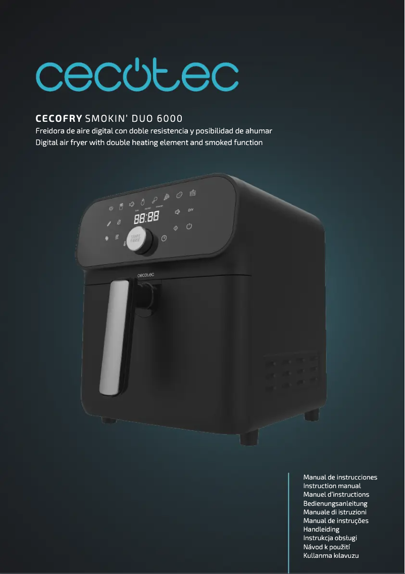 Page n°1 - Manuel utilisateur Cecotec Cecofry Smokin' Duo 6000