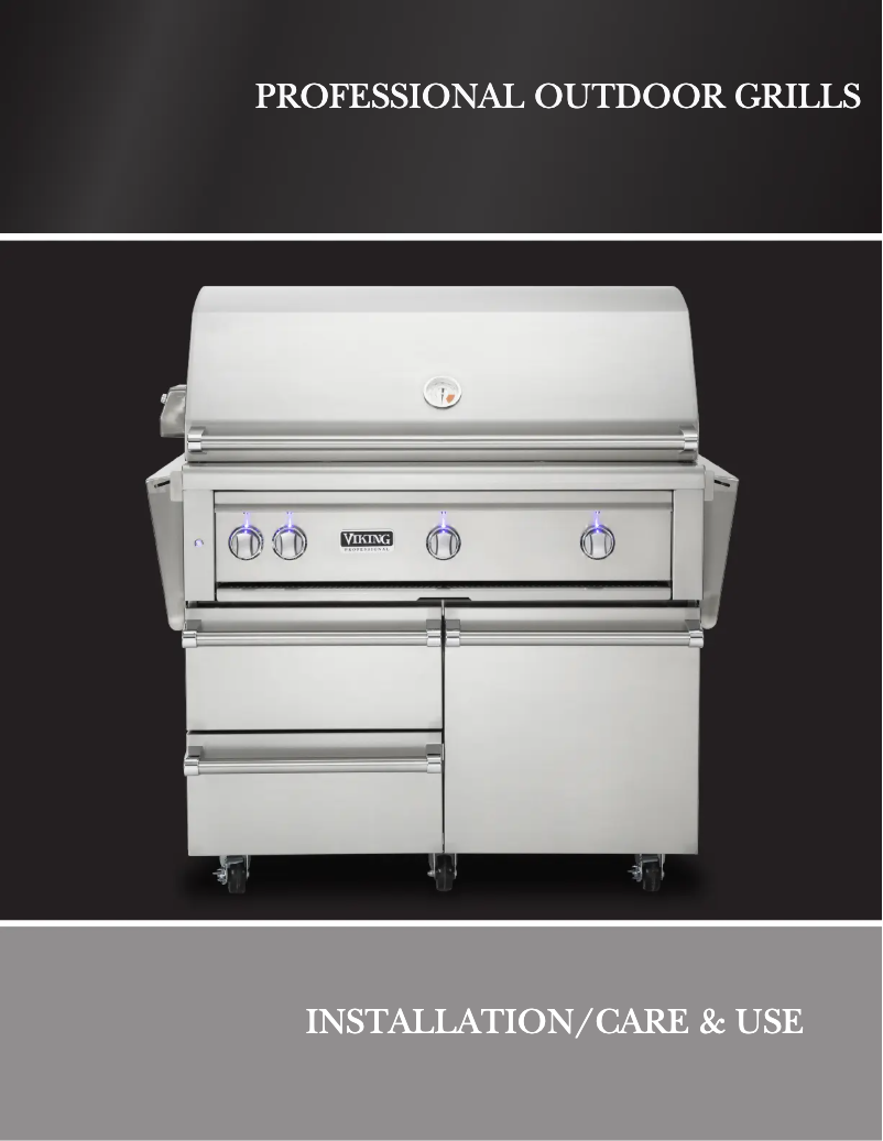 Page 1 de la notice Manuel utilisateur Viking VQGI5360N