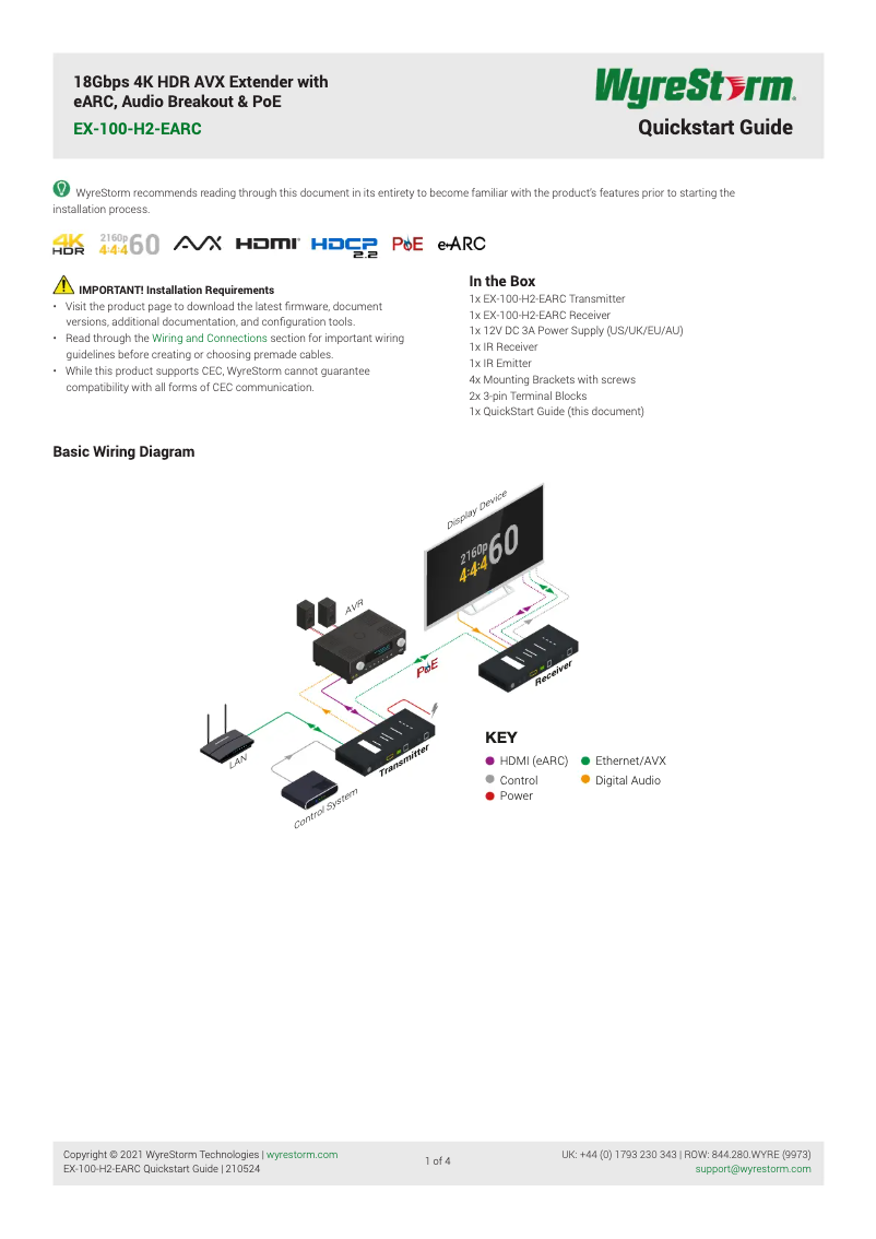 Image de la première page du manuel de l'appareil EX-100-H2