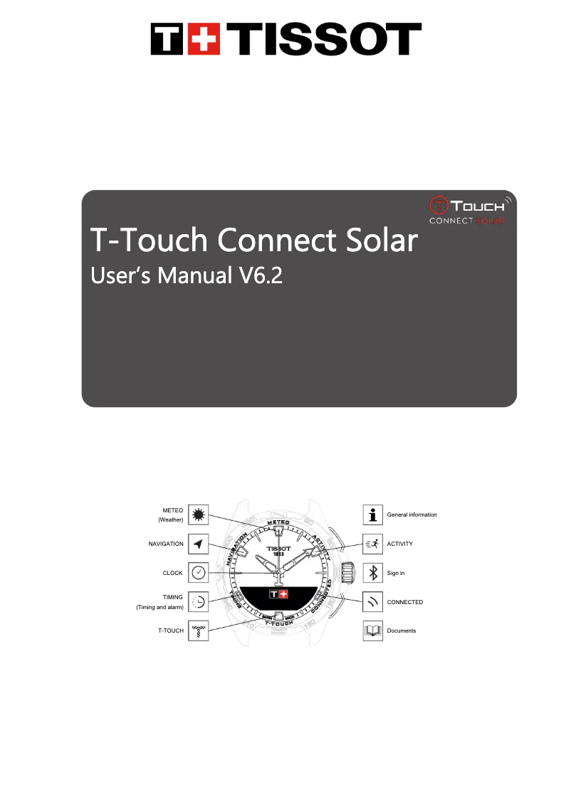 Page n°1 - Manuel utilisateur Tissot T-Touch Connect Solar