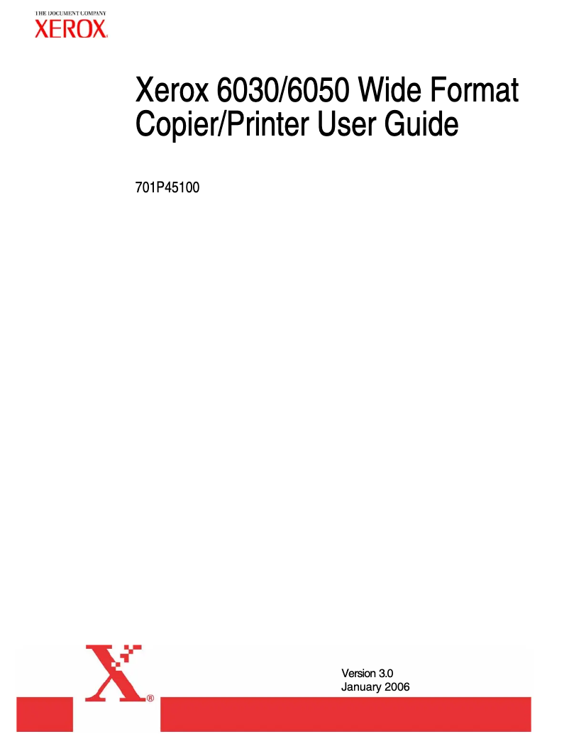 Image de la première page du manuel de l'appareil 6030