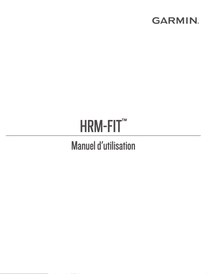 Image de la première page du manuel de l'appareil HRM-Fit