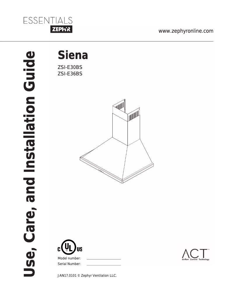 Image de la première page du manuel de l'appareil ZSIE36BS