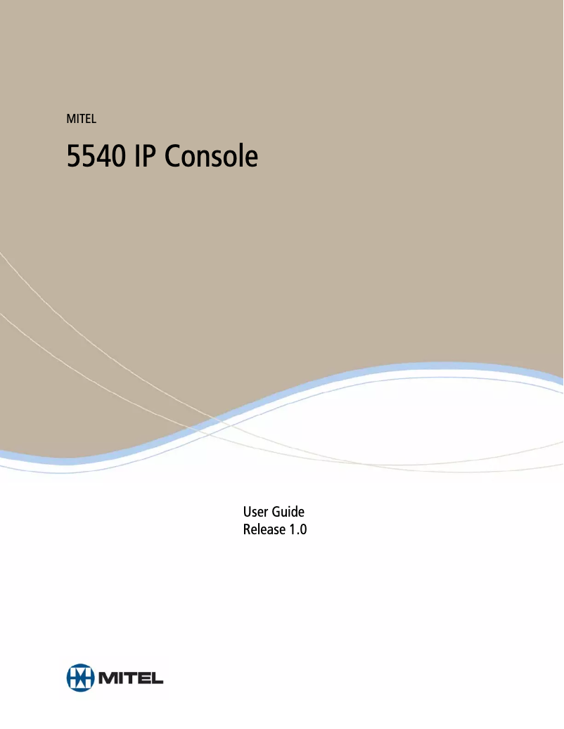 Page n°1 - Manuel utilisateur Mitel 50005711