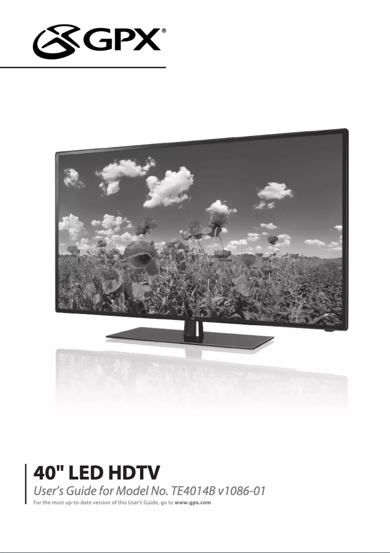 Page 1 de la notice Manuel utilisateur GPX TE4014B